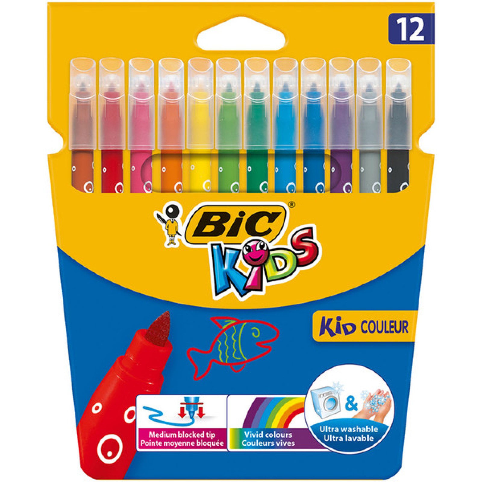 Bic Vısacolor Xl Jumbo Yıkanabilir Keçeli Kalem 12 Li